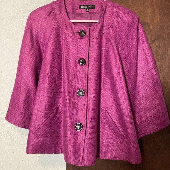 Jones New York Blazer Suit Jacket Purple - Picture 3 of 6